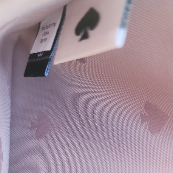 Kate Spade Shimmering Rose Gold Card Holder and Rose Gold Rose Mirror NWOT - Picture 2 of 7